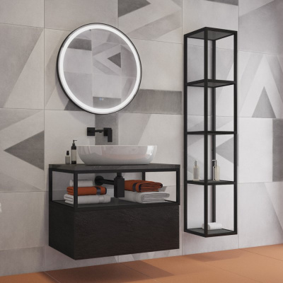 CEZARES CZR-SPC-CADRO-1000-LED-TCH-WARM в металлической раме, со встроенной подсветкой, сенсорным выключателем и подогревом