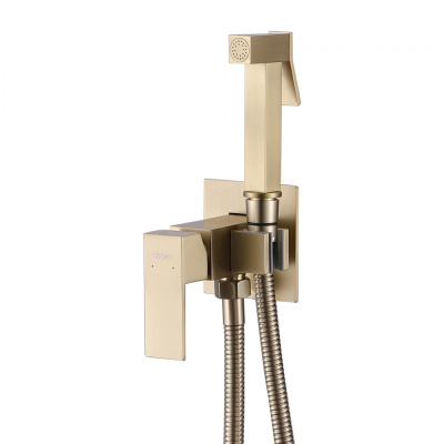 ABBER Daheim AF8226G с гигиеническим душем, золото матовое