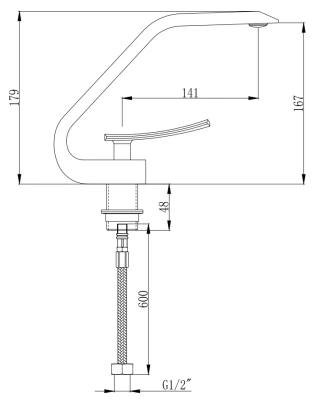 Boch Mann HOE B для раковины, черный BM9633