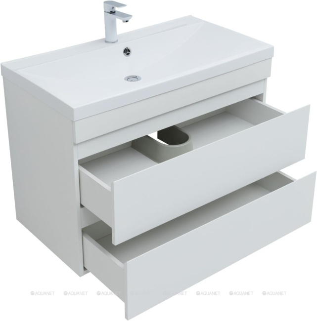 Aquanet Нота New 90 белый глянец без раковины (00335419)