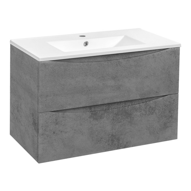 Vincea Mia 800 подвесная, 2 выкатных ящика soft close, Beton
