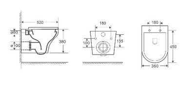 Унитаз с инсталляцией WeltWasser BAMBERG 545+ODENBACH 004 GL-WT+BAMBERG BL белый/кнопка черная, безободковый, с крышкой микролифт