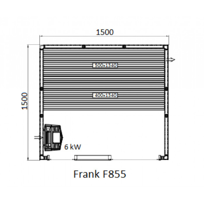 Frank F 857 (170x150x210) Кедр Экстра
