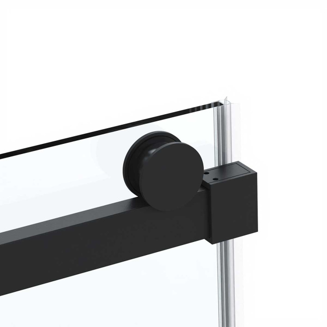 Vincea Como Soft VSR-1CS1011CLB, 1100*1000, черный, стекло прозрачное
