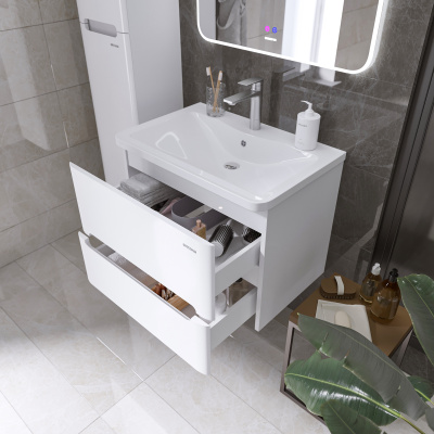 Grossman АДЕЛЬ-НОРМА-70 см с 2-я ящ. белая (ум. Aдель-70) (107017)