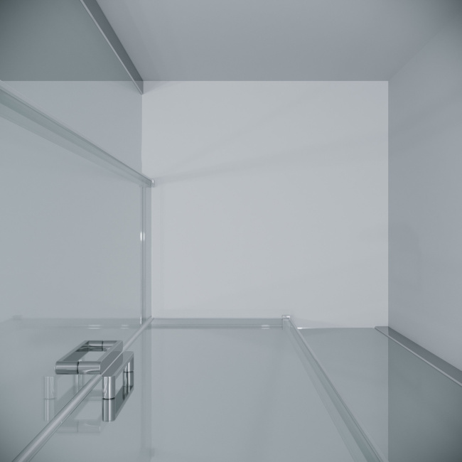 Grossman 300.K33.04.1010.10.00 Classic (100*100*195) квадрат,раздвижн,хром,стекло прозрачное, 2 места без поддона