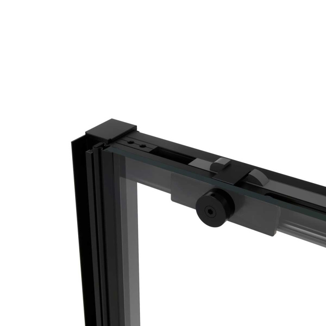 Vincea Slim Soft VDS-1SS120CLB, 1200, черный, стекло прозрачное
