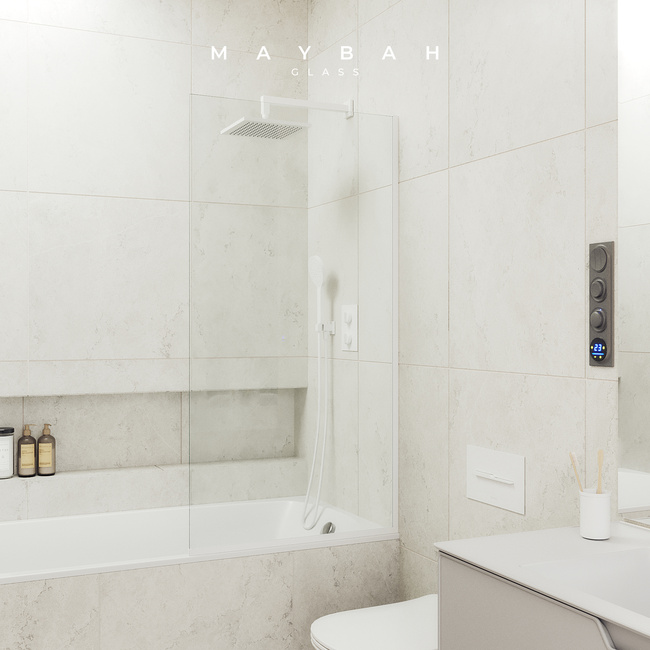 MaybahGlass в узком профиле, 8 мм, Стекло Бесцветное, 30x140 (MGV-248-1у)