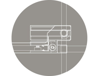 Cezares Slider (SLIDER-B-1-70/80-BR-Cr) профиль хром/стекло бронзовое
