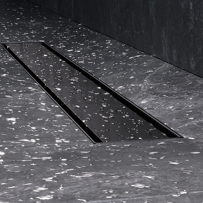 Am.Pm MasterFlow 60 W01SC-U11-060-04BM с Черной матовой решеткой / под плитку Tile