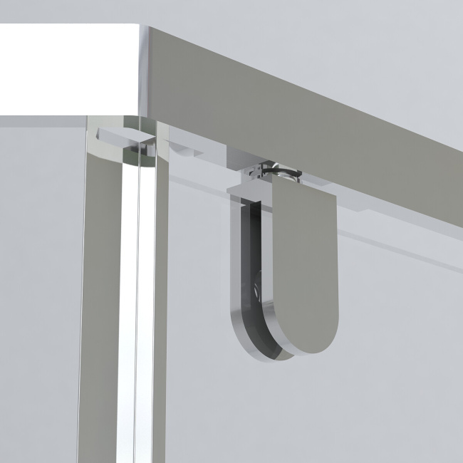Vincea Stresa VSP-1S100CL, 1000x1000, хром, стекло прозрачное без поддона