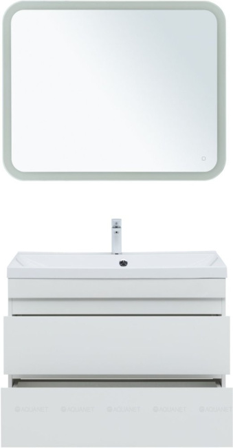 Aquanet Нота New 90 белый глянец без раковины (00335419)