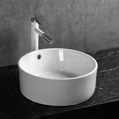 Ceruttispa CR7022 накладная, белая, круглая, с переливом 420х420х170