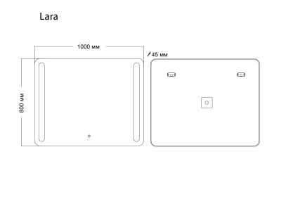 Grossman Lara 1310080 100x80 с LED подсветкой
