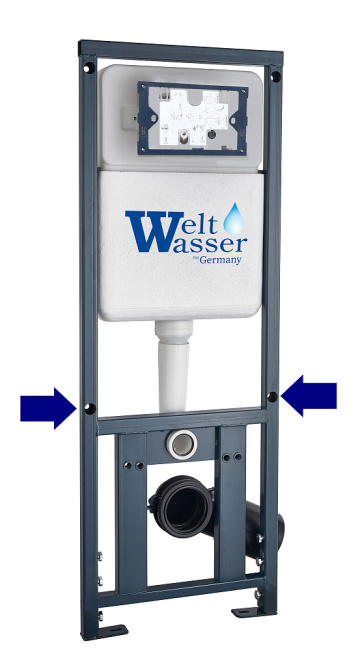 Унитаз с инсталляцией WeltWasser MARBERG 410 + HEIMBACH 043 MT-BL + MAR 410 RD MT-BL