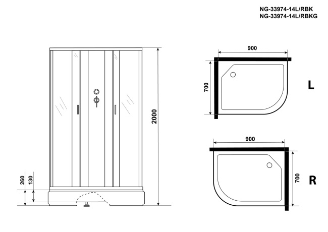 Niagara Classic NG-33974-14LBKG 90x70