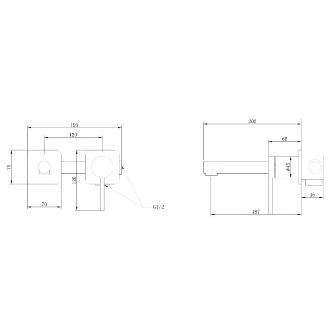 ABBER Emotion AF8812 для раковины скрытого монтажа, хром