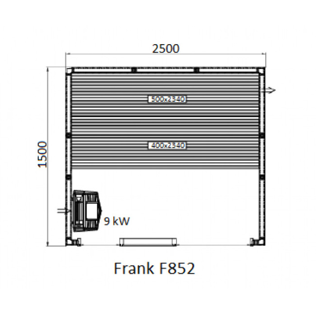 Frank F 857 (170x150x210) Кедр Экстра