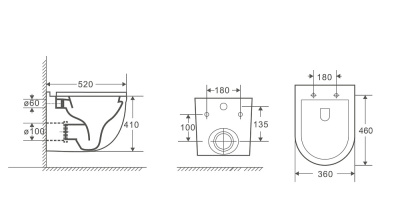 Унитаз с инсталляцией WeltWasser MARBERG 507 + HEIMBACH 043 GL-WT + MAR 507 SE-CR