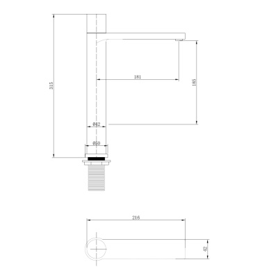 ABBER Rund AF8711B для накладной раковины, черный матовый