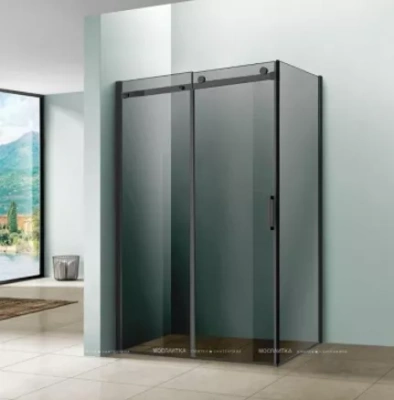 Vincea Como (VSG-1C900CGB) 90 см черный, стекло тонированное