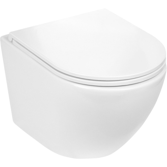 Унитаз с инсталляцией WeltWasser BAMBERG 545+MERZBACH 043 GL-WT+BAMBERG WT белый/кнопка белая, безободковый, с крышкой микролифт, слив торнадо