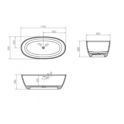 NT Bagno Palermo 170*80 NT203