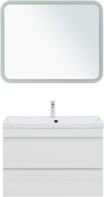 Aquanet Нота New 90 белый глянец без раковины (00335419)