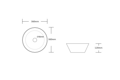 Ceruttispa CR3301MWM2 мрамор матовый белый 400х400х140