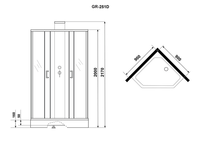 Grossman GR-251D 90x90
