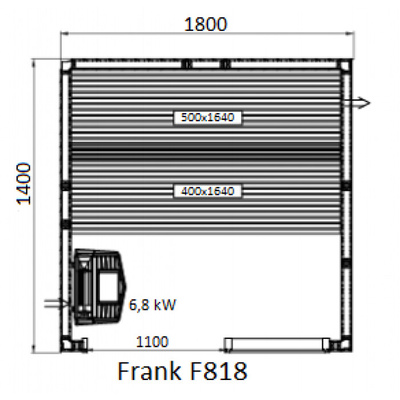Frank F 813 (220x140x210) Кедр Экстра