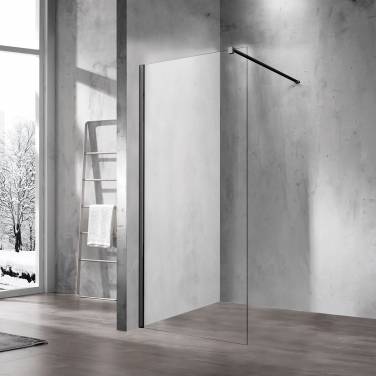 Vincea Walk-In VSW-1H120CLB, 1200x2000, черный матовый, стекло прозрачное
