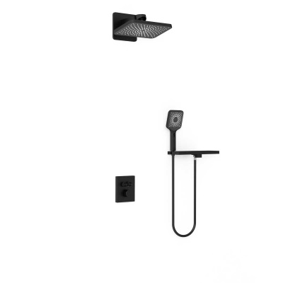 Vincea Inspire VSFW-3I21MT4RMB встраиваемый, термостатический, двухрежимный, черный