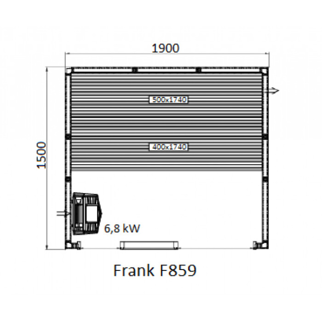 Frank F 857 (170x150x210) Кедр Экстра
