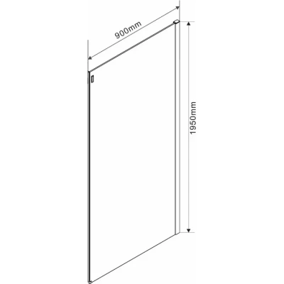 Vincea Como (VSG-1C900CGB) 90 см черный, стекло тонированное