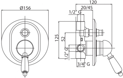 Cezares Vintage VINTAGE-VDIM-03/24-Sw с внутренней частью