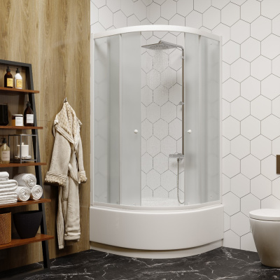 Parly ZF80 с поддоном (80х80х195)