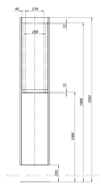 Aquanet Nova Lite 35 дуб крафт (00287905)