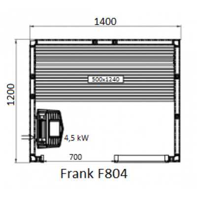 Frank F 804 (140x120x210) Кедр Экстра