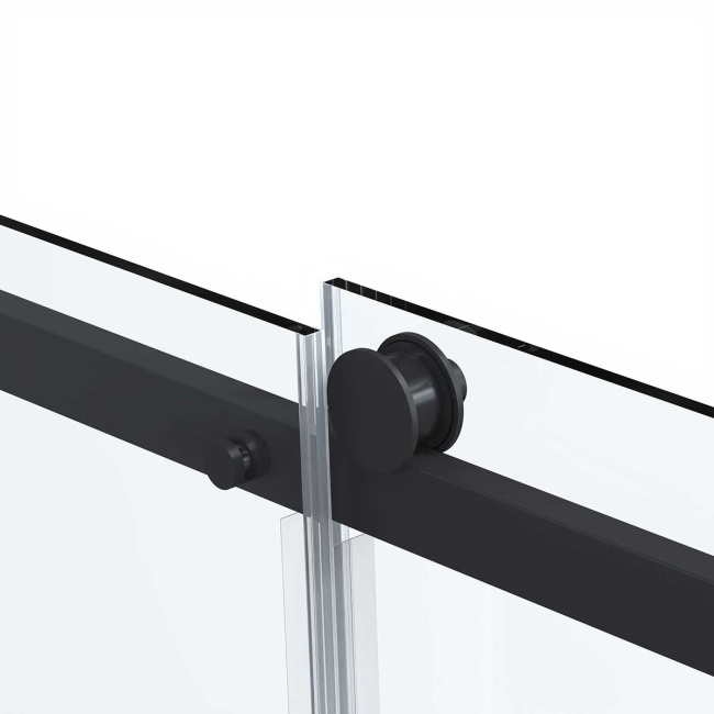 Vincea Como Soft VSR-1CS1011CLB, 1100*1000, черный, стекло прозрачное