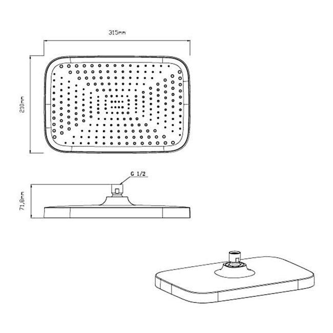 Vincea VSFW-433T1GM встраиваемый, термостатический, 3 режима, вороненая сталь