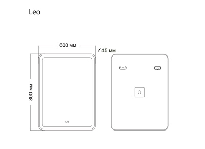 Grossman Leo 166080 60x80 с LED подсветкой